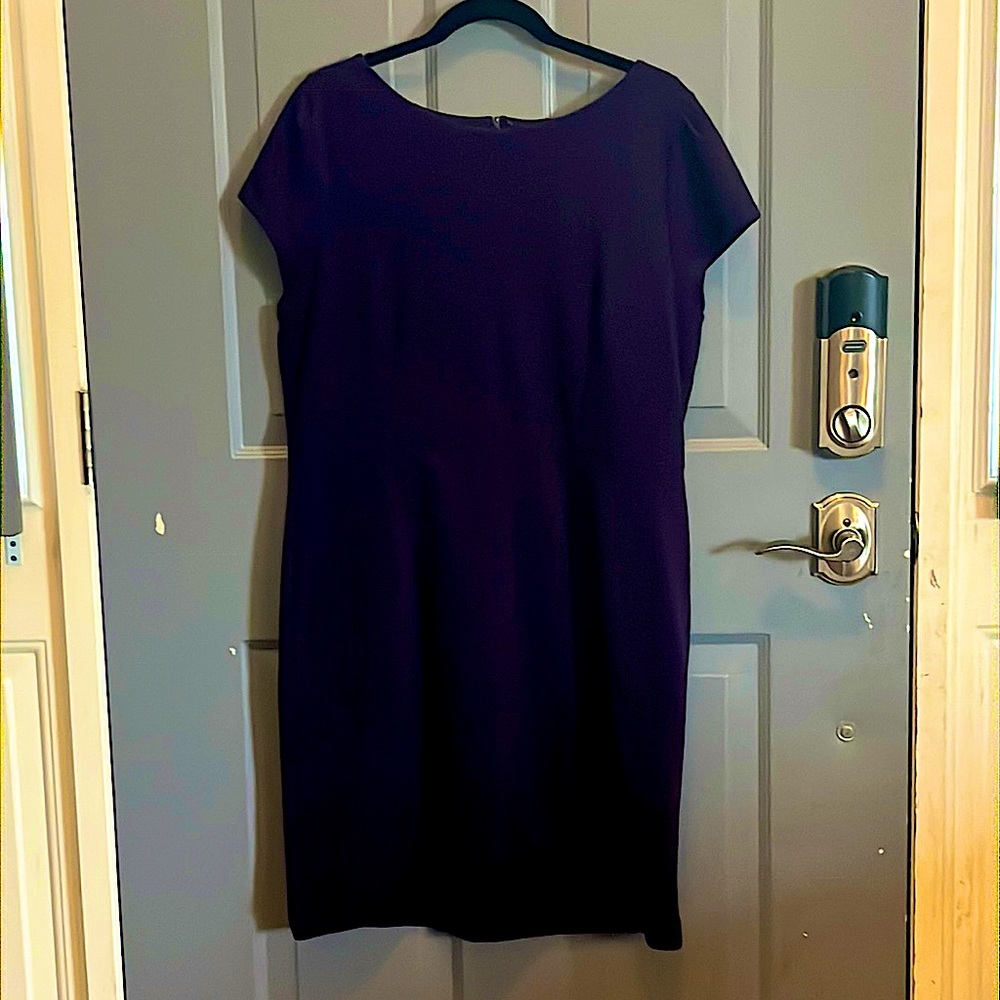 Plum colored women’s dress